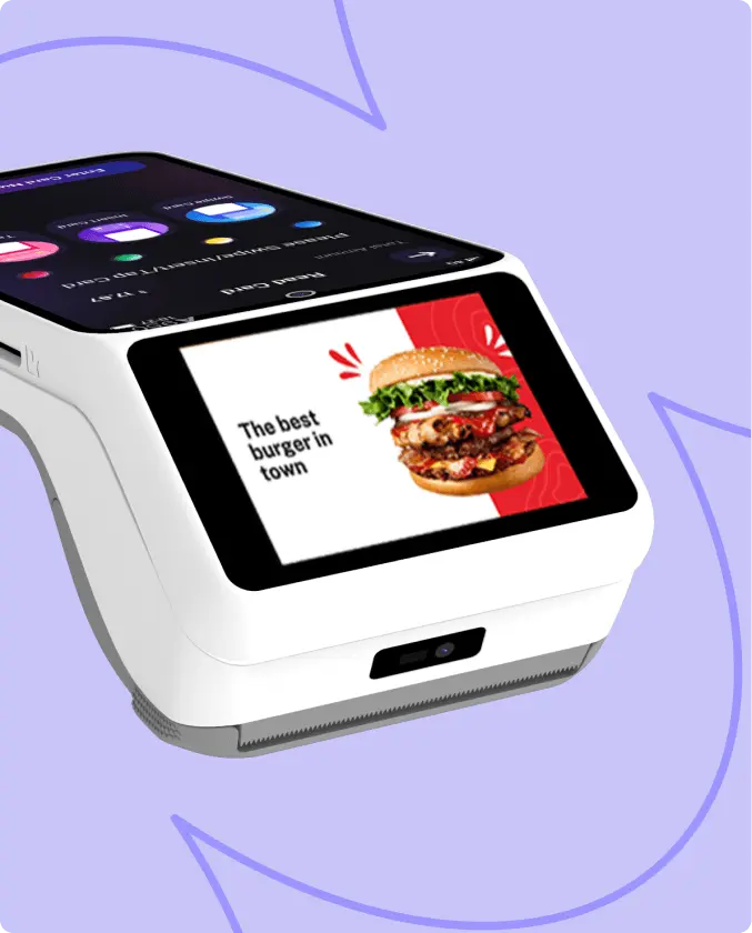 Schermo touch per interazione con il cliente